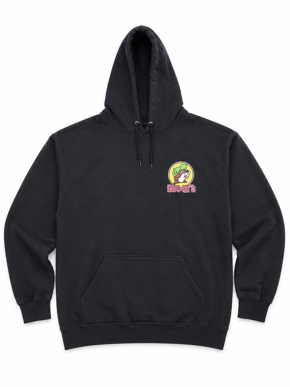 Buc-ee's Black Graphic Hoodie Size Large